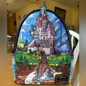 Loungefly Castle Series Beauty and the Beast Mini Backpack
